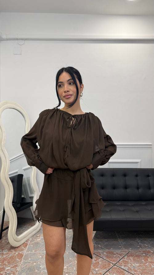 Dress Rose Marrone