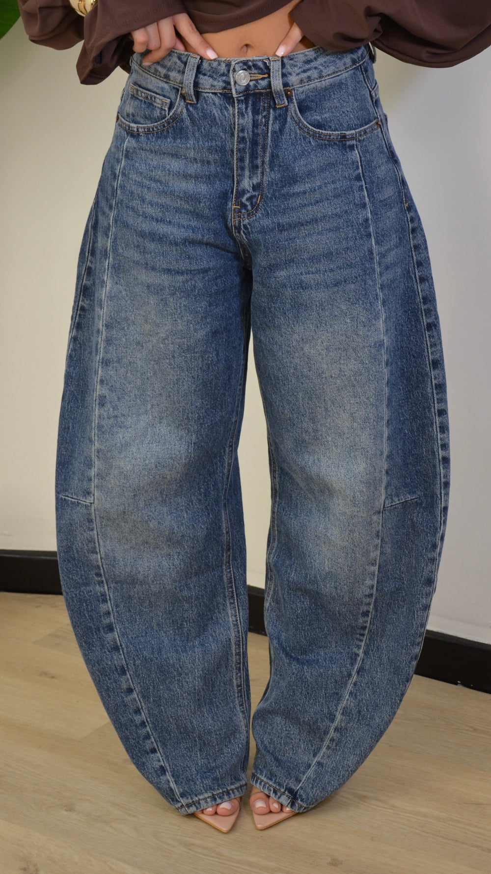 Jeans Icon Balloon Strass