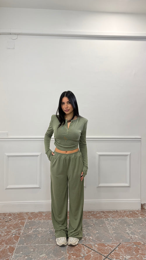 Coordinato Botton Mood Verde Militare