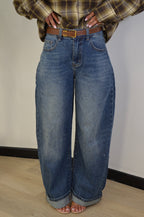 Jeans Balloon Denim con cintura