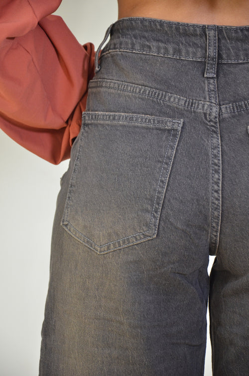 Jeans Wide Leg Vintage Brown