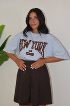 T-Shirt NY con borchie