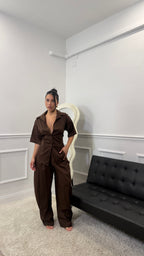 Coordinato Bustier Marrone
