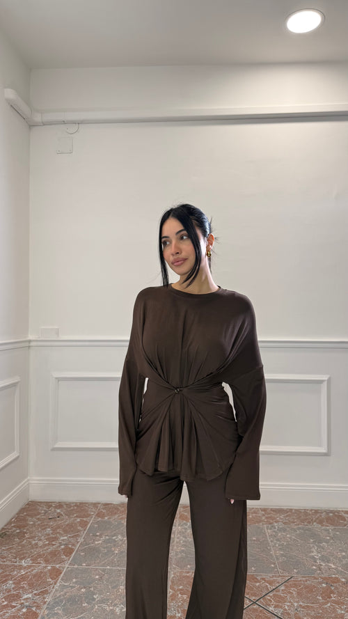 Coordinato Twist Marrone