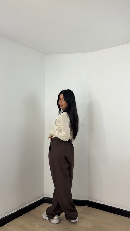 Pantalone Sartoriale Relax Marrone