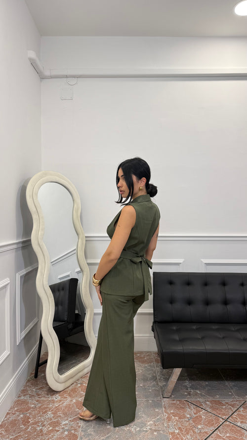 Tailleur Ilaria Verde Militare
