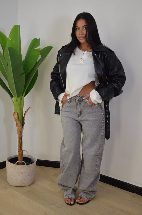 Jeans Silver con borchie