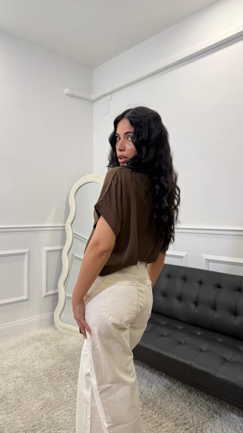 Camicia Minimal in simil lino