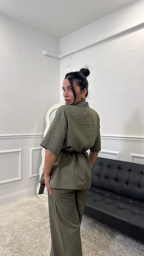 Tailleur Vanity Verde Militare