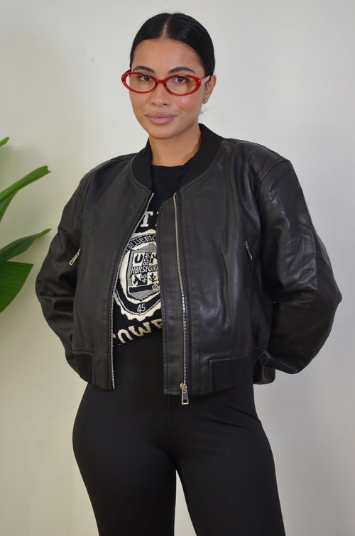 Bomber in ecopelle Urban