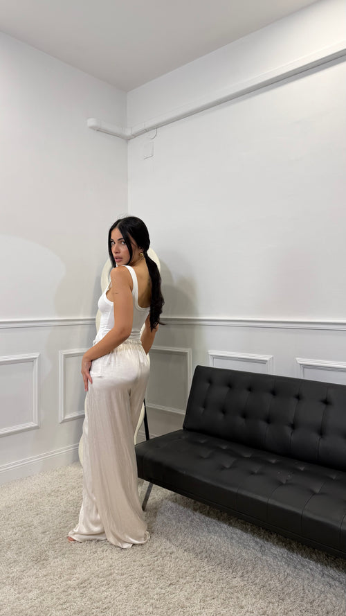 Pantalone in Satin