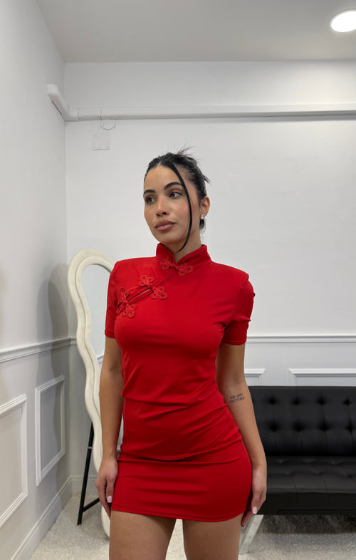 Mini Dress Geisha Rosso