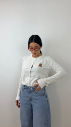 Cardigan Teddy Bianco