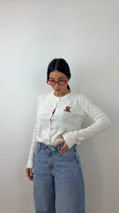 Cardigan Teddy Bianco