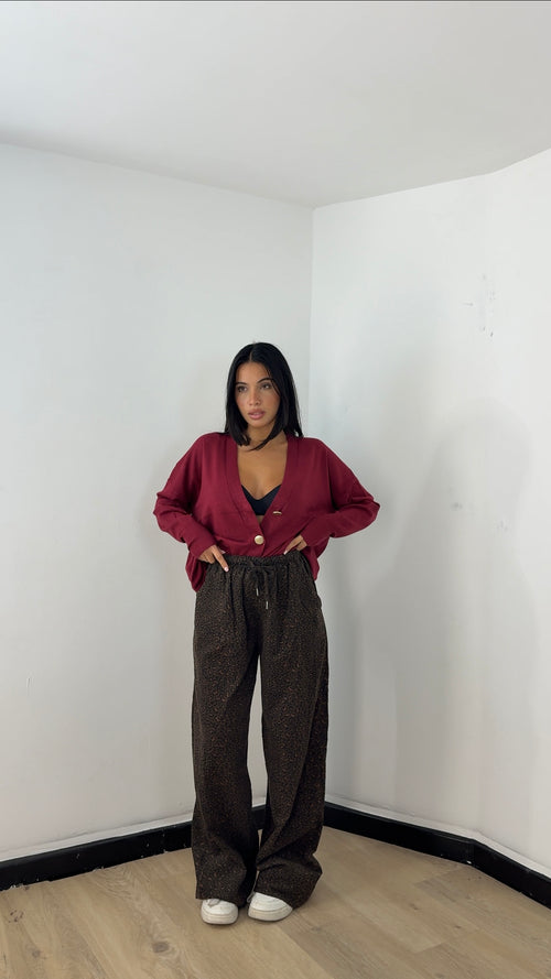 Pantalone Animalier velluto