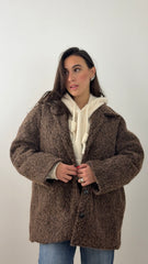 Giacca Soft Teddy Marrone