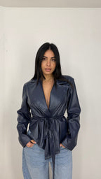 Trench Zaira Blu Navy