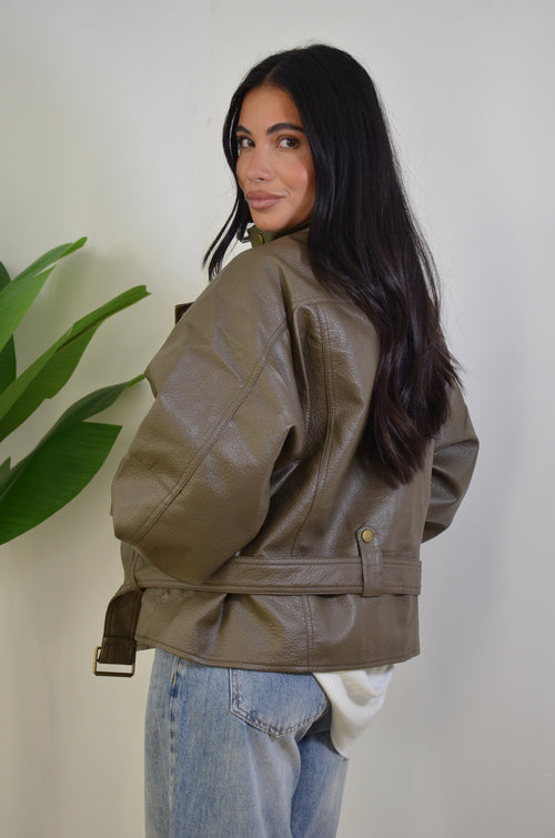 Bomber Vega in ecopelle