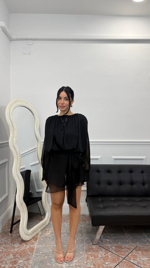 Dress Rose Black