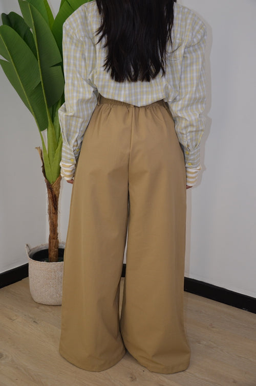 Pantalone pence con coulisse