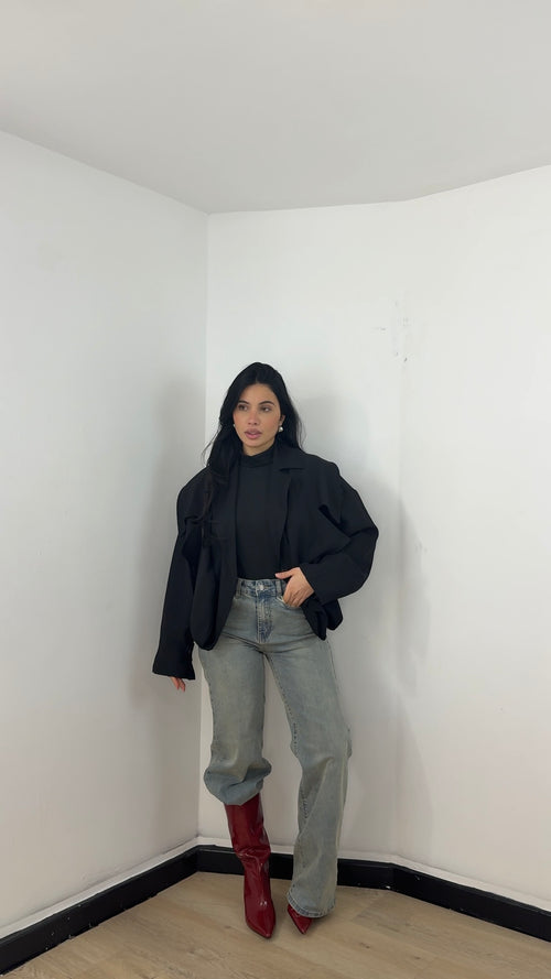 Bomber Trench Boston Nero