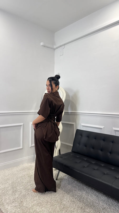 Coordinato Bustier Marrone