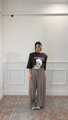 Pantalone Soft Taupe Fango