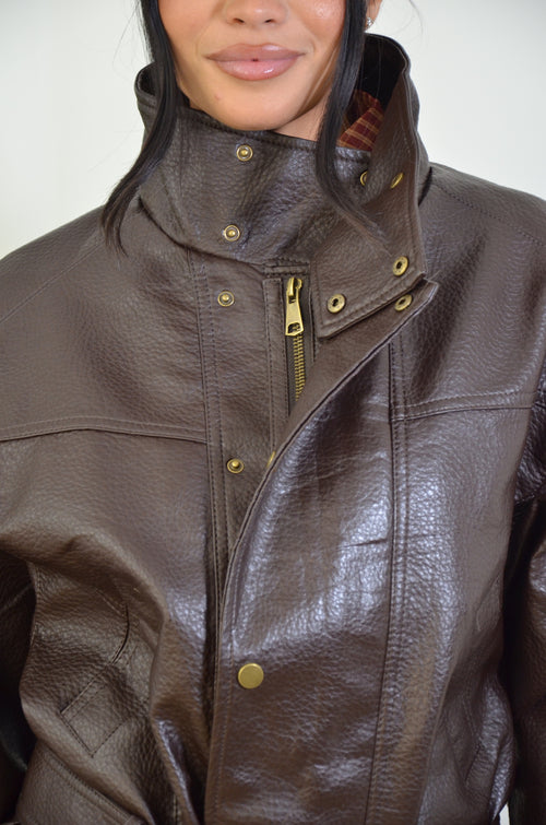 Bomber Vega in ecopelle