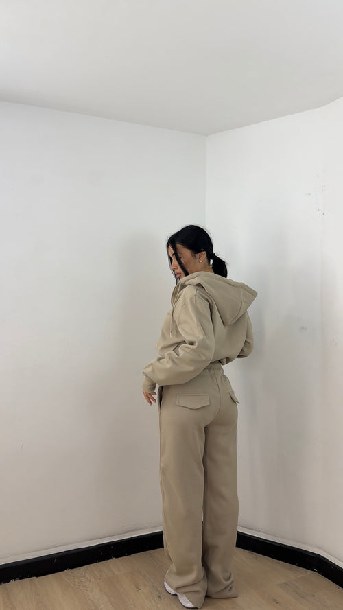 Coordinato di tuta Aria Beige