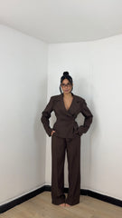 Tailleur Amanda Marrone