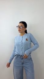 Cardigan Teddy Azzurro