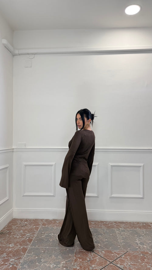 Coordinato Twist Marrone