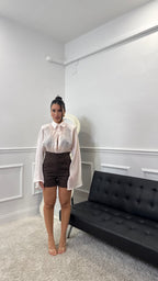 Camicia Satinata Cipria