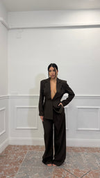 Tailleur Strutturato Marrone