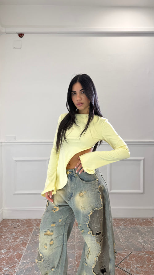 Top Cut Out Giallo