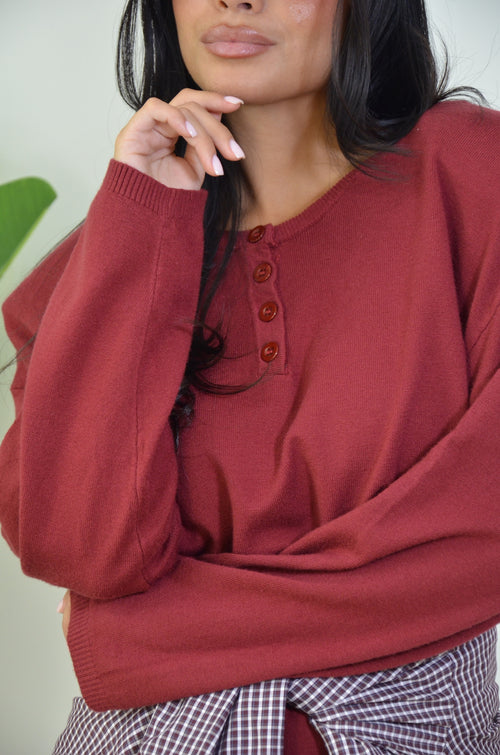 Pull Over con bottoncini