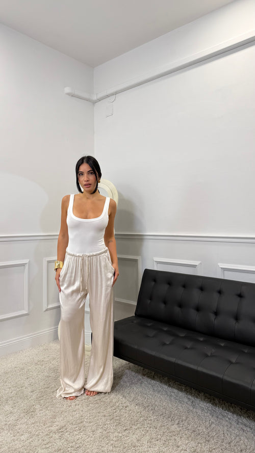 Pantalone in Satin