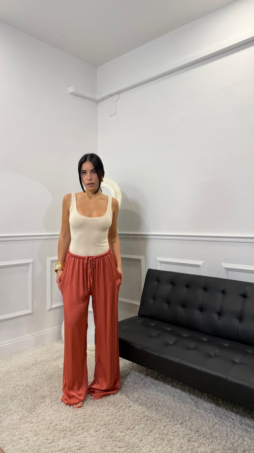 Pantalone in Satin