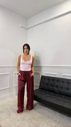Pantalone in Satin