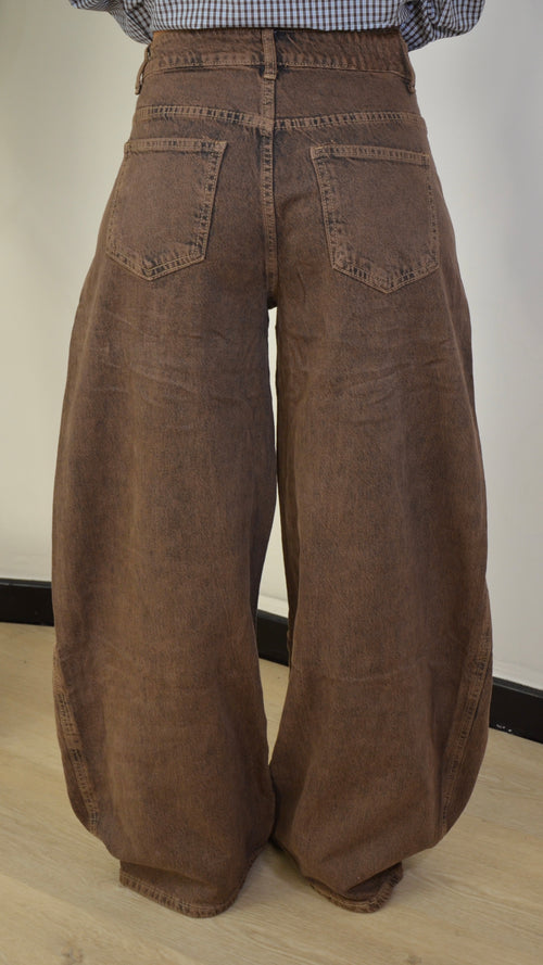 jeans Balloon Brown Vintage