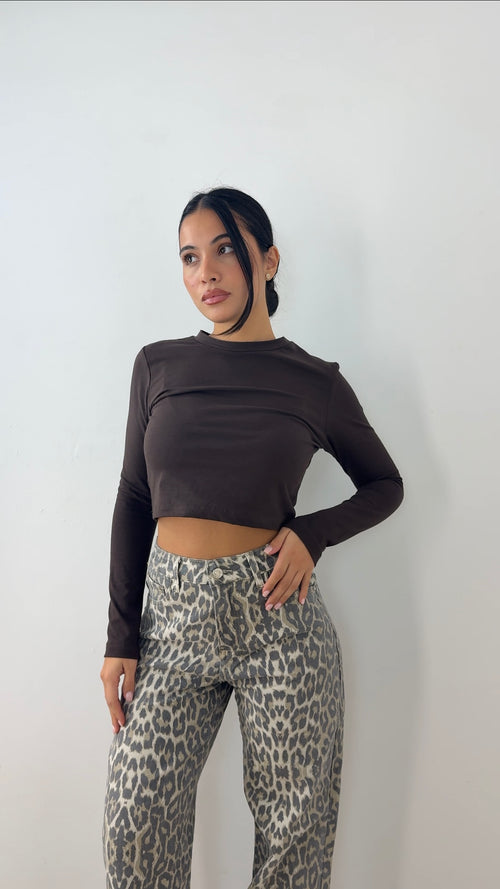 Maglia crop low cost