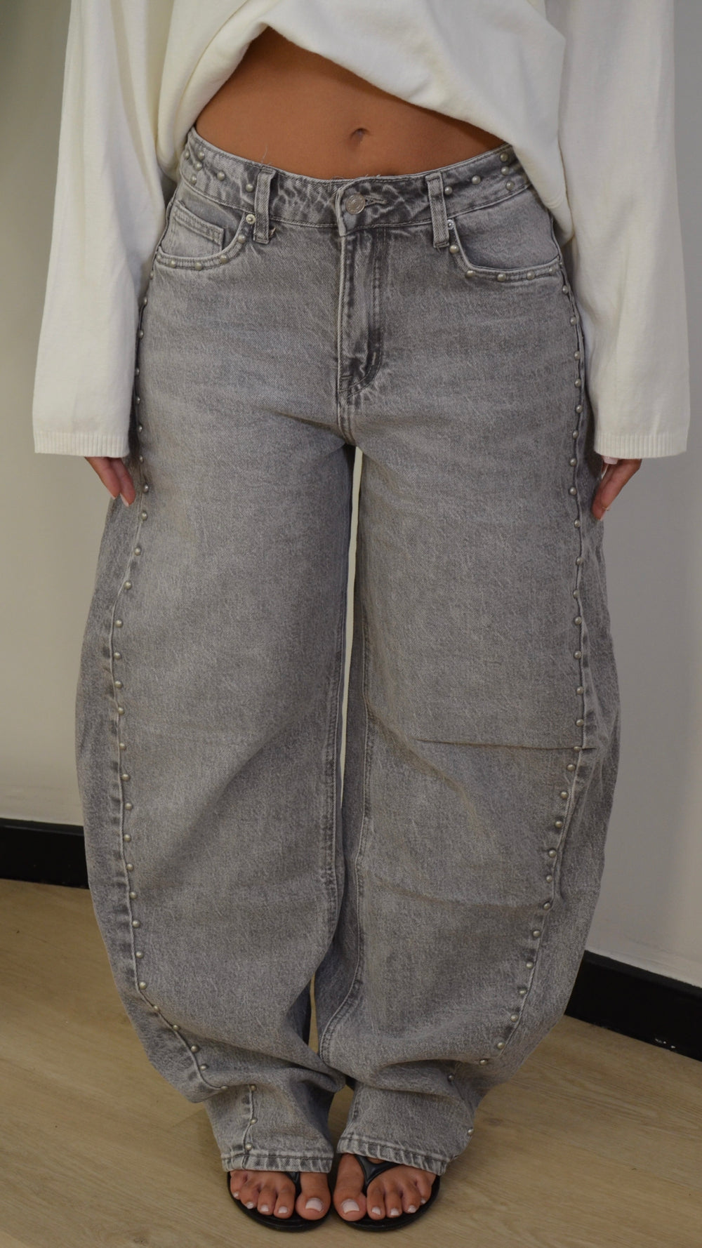Jeans Silver con borchie