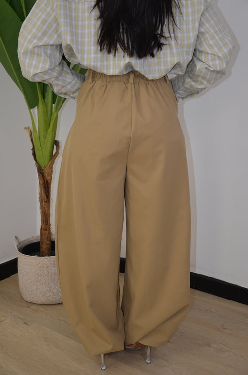 Pantalone pence con coulisse