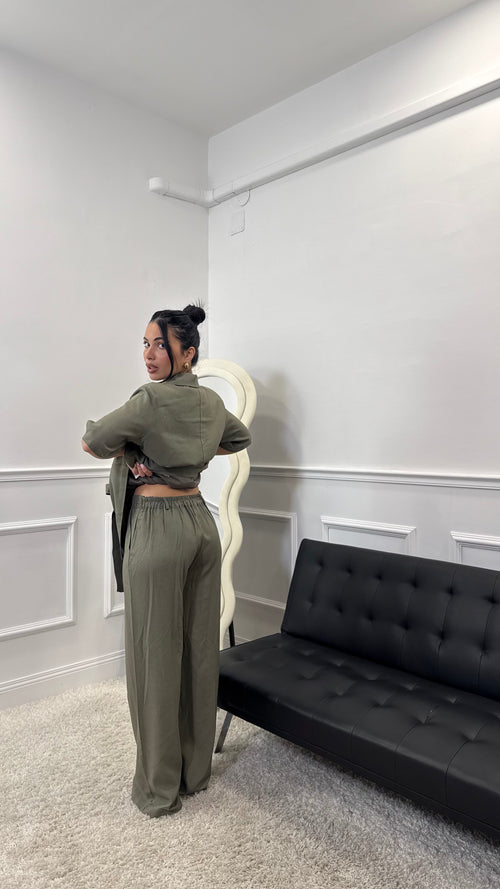 Tailleur Vanity Verde Militare