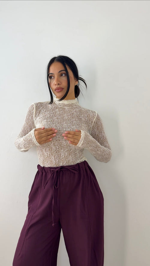 Maglia in pizzo