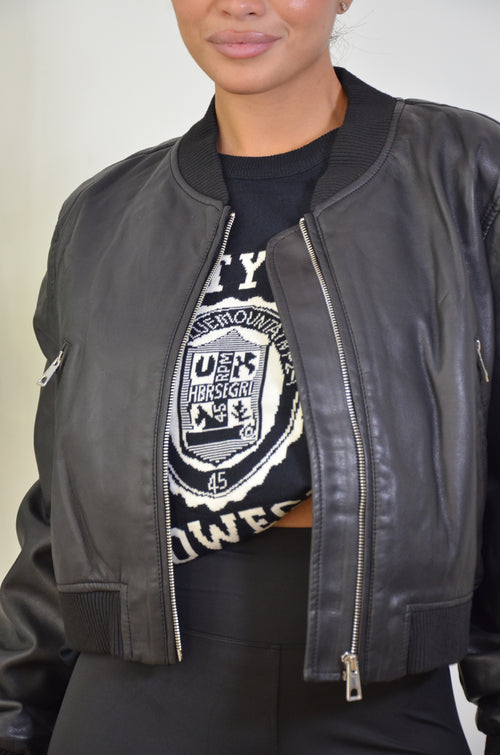 Bomber in ecopelle Urban