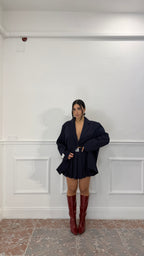 Coordinato Skort Blu Navy
