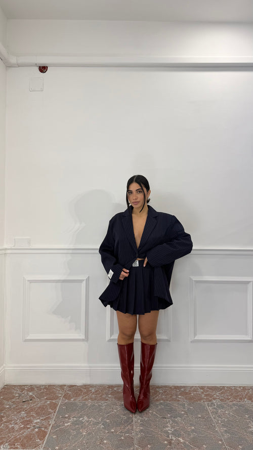 Coordinato Skort Blu Navy
