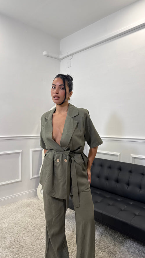 Tailleur Vanity Verde Militare