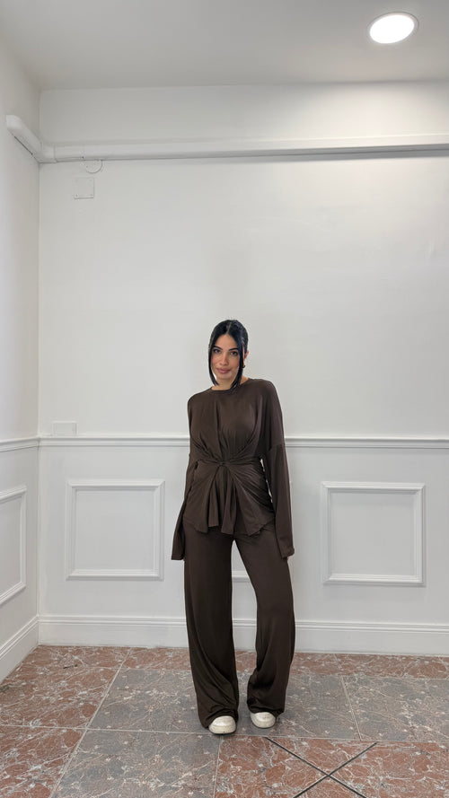 Coordinato Twist Marrone